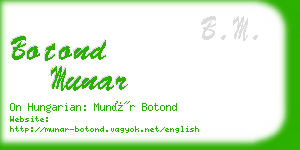 botond munar business card